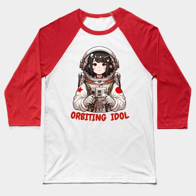 Astronomy anime girl Baseball T-Shirt by Japanese Fever